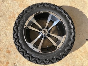 Golf Cart Tire and Wheel 14 Inch Storm Trooper with 23 Inch Predator Tire 01